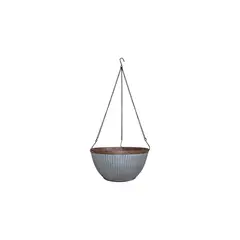 SOUTHERN PATIO - Maceta Tipo Cesta Colgante Rústica Galvanizada De 30.48 Cm