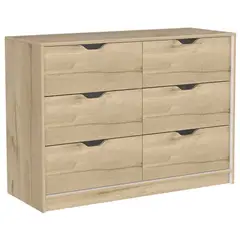 JUST HOME COLLECTION - Cómoda 4 Cajones Basilea Duna/Blanco Márquez 77,6x107,1x41,6 cm