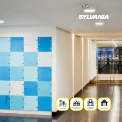 SYLVANIA - Panel LED Incrustar Redondo 30w Luz Blanco 2100 Lúmenes Certificado