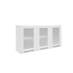 BERTOLINI - Gabinete superior en acero blanco 105X28X52.5 cm 3 Puertas