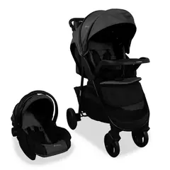BEBESIT - Coche para Bebé con Portabebe Travel System Sienna Negro