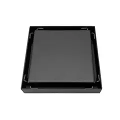 CCOL - Rejilla Piso Invisible 10X10 Cm Negra