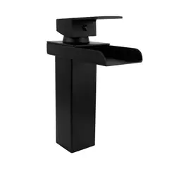 GRIFOS CENTER - Griferia Monocontrol Lavamanos Negro Mate