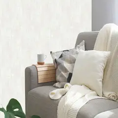 DECO DEPOT - Papel Colgadura 53 Cm X10 M Estuco Blanco Brillante