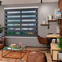 JUST HOME COLLECTION - Cortina Elegance Sabina Petróleo 100x180 cm