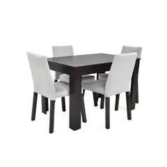 ROCA - Set Comedor 4 Puestos Fraga 77X120X76 Plata Chocolate