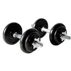 K6 - Kit Mancuernas Pesas Discos Barras 33Lb 15Kg