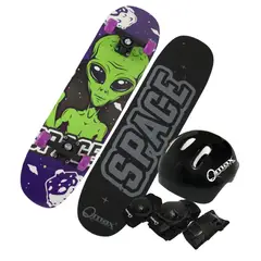 QMAX - Set Skate Patineta Casco Y Protecciones para Niños Colors