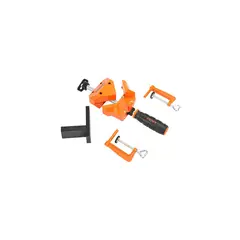 PONY - Abrazadera Angular 90 Grados Naranja/Negro