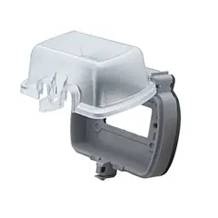 LEVITON - Tapa Exterior Intemperie Horizontal 5980-Ucl con Placas Adaptadoras