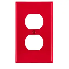 LEVITON - Tapa de Pared Roja 80703-R para Toma Doble