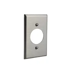 LEVITON - Tapa de Pared Metalica 84020-40 para Toma Media Vuelta