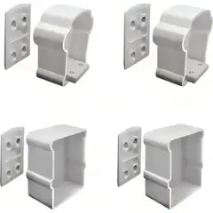 XPANSE - Soporte Premier Para Pasamanos Envinilado Blanco Paquete