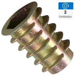 FIXSER - Inserto Madera M8X12 2 Unidades