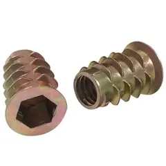 FIXSER - Inserto Madera M6X15 2 Unidades