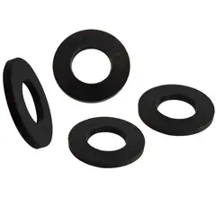 FIXSER - Arandela Nylon Negro 1/8 4 Undidades