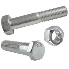FIXSER - Perno Hexagonal G8.8 Con Tuerca M6X50 2 Unidades