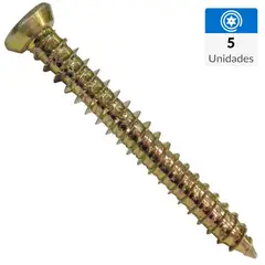 FIXSER - Tornillo Pvc-Concreto M7.5/6.5X110 5 Unidades