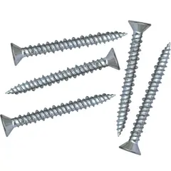 FIXSER - Tornillo Cabeza Plana Punta Aguda Zincado # 8 X 1-1/2" (5U)