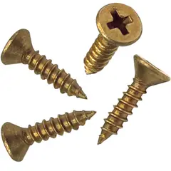 FIXSER - Tornillo Madera Cabeza Plana # 7 X 1-1/2" Bronce (4U)