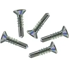 FIXSER - Tornillo Lamina Cabeza Plana Punta Broca Zinc # 7 X 5/8" (5U)