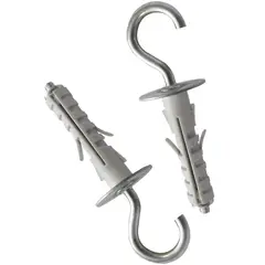 FIXSER - Chazo Gancho Curvo 9 X 50mm 2 Unidades