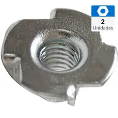 FIXSER - Tuerca Anclaje Mueble 1/4X8.7 Mm 2U