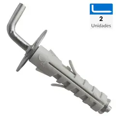 FIXSER - Chazo Gancho Pulg 9 X 50mm 2 Unidades