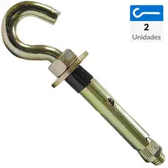 FIXSER - Cancamos Met Abierto M8X40 2 Unidades