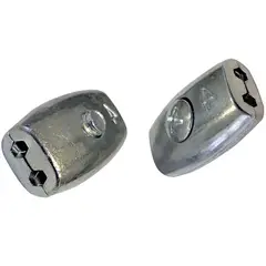 FIXSER - Abrazadera Cable Oval 2 mm 2 Unidades