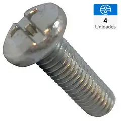 FIXSER - Tornillo Estufa Cilindrica M4-0.7 X 8 4 Unidades