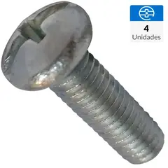 FIXSER - Tornillo Estufa Cilindrica M5-0.8 X50 4 Unidades