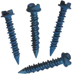 FIXSER - Tornillo Concreto Cabeza Hexagonal Azul 3/16" X 1-3/4" (4U)