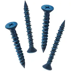 FIXSER - Tornillo Concreto Cabeza Plana Azul 3/16" X 2-1/4" (4U)