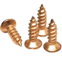 FIXSER - Tornillo Madera Cabeza Plana Ph 3 X 3/8 Bronce (4U)