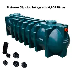 COLEMPAQUES - Sistema Séptico Integrado Horizontal 4.000 Litros