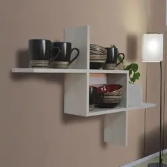 JUST HOME COLLECTION - Repisa Naza Rectangular 59x88x14cm Madera Natural