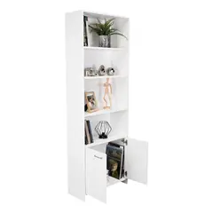 RTA DESIGN - Biblioteca Lisa 180 con Puerta 180X63X26 Blanco