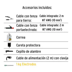 TRUPER - Soldador Inversor 100A Portable Smaw + Accesorios