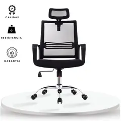 EKONOMODO COLOMBIA - Silla de Oficina Presidente Kuren 64X64X110 Negro