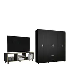 RTA DESIGN - Combo Habitación Akiles Closet + Mesa TV