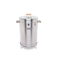IN GRILL - Barril Asador Acero Inoxidable Basik Grande 49x49 cm