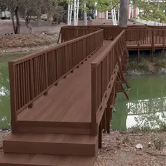 OCOPLAST - Tabla de Madera Plástica 10.5X2.5X100 cm Machimbreada Pigmento Caoba