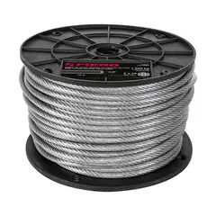 FIERO - Guaya De Acero Recubierta Pvc De 75 M, 5 Mm, Carga 1.520 Kg
