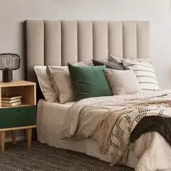 BANZAY - Cabecero Paneles Cama King - Marfil