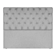 undefined - Cabecero Venecia 140x6x120 cm Gris