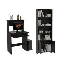 VIRTUAL MUEBLES - Combo Oficina Nadir Escritorio + Biblioteca