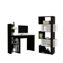 VIRTUAL MUEBLES - Combo Oficina Milos Biblioteca + Escritorio