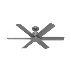 HUNTER FAN - Ventilador De Techo Decorativo Sin Luz 6 Aspas 5628 CFM Plateado