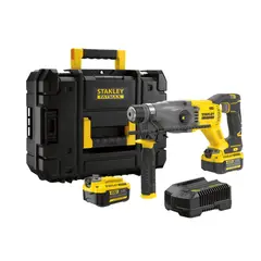 STANLEY - Taladro Rotomartillo SDS-Plus 20V Brushless 2J 2 Baterías 4Ah